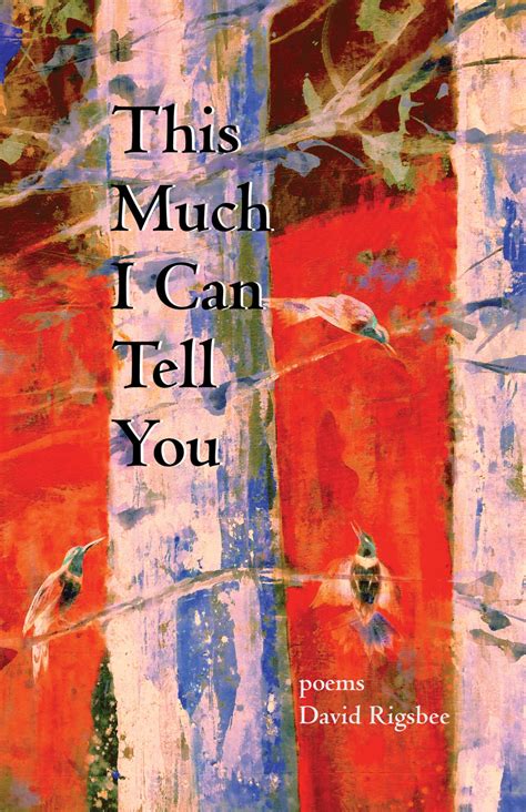 This Much I Can Tell You Paperback David Rigsbee Small Press