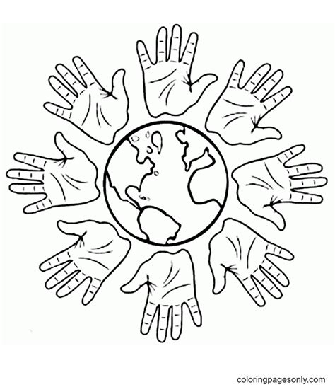 international coloring page