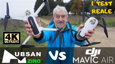 hubsan zino  mavic air test reale video   youtube