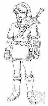 Lineart Zelda Ausmalen sketch template