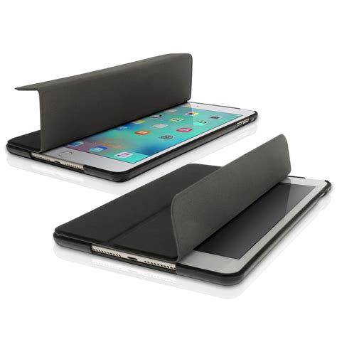 pu leather skin smart cover  apple ipad mini  generation folio stand case ebay
