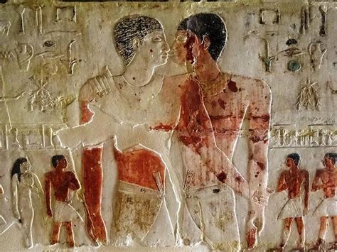 From The Tomb Of Niankhkhnum And Khnumhotep Two Men Laid To Rest In
