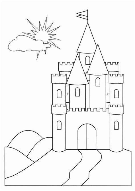 castle coloring pages printable