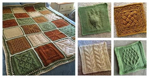 sampler afghan blanket  knitting pattern knitting patterns