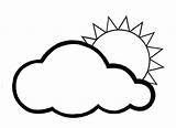 Coloring Weather Sun Kids Cloud Pages Coloriage Printable Soleil Drawing Nuages Nature Pic Children Funny Drawings sketch template