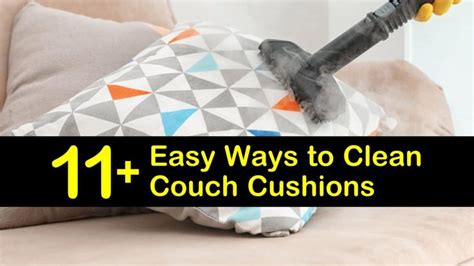 easy ways  clean couch cushions