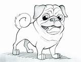 Pug Coloring Pages Printable Getcolorings Dog Color Print sketch template