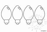 Christmas Light Coloring sketch template
