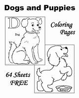 Coloring Dog Pages Puppy Sheets Printable Kids Animal Worksheets Raisingourkids Puppies Dot Raising Gif sketch template
