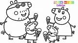 Pig Peppa Coloring Pages Drawing Family Kids Cartoon Ice Friends Cream Getdrawings Colouring Draw Drawings Book Choose Board sketch template