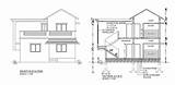 Bungalow Section Drawing  Detail Cad Stated Autocad Cadbull Description Door sketch template