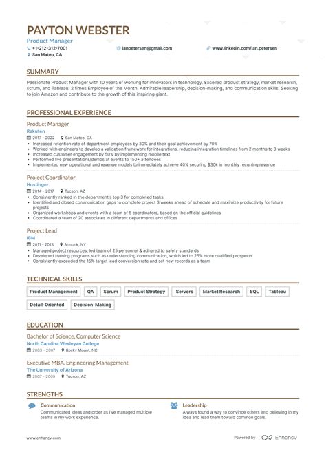 amazon resume examples guide