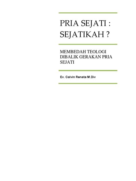 Pria Sejati Calvin Renata Pdf Pdf