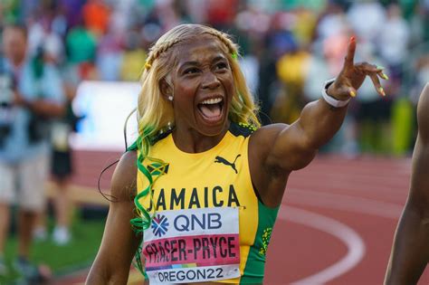 shelly ann fraser pryce takes gold  jamaica sweeps womens  meter medals  world athletics