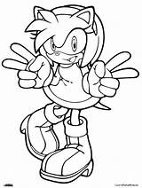 Sonic Amy Coloring Rose Pages Coloriage Boom Dessin Printable Color Imprimer Print Getcolorings Drawing Template Getdrawings Colorings Comments Homey Idea sketch template