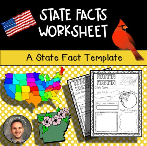 state facts worksheet geography lessons facts science lessons
