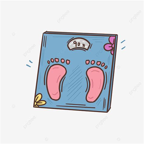 weighting scale png picture hand drawn cartoon weight scale elements weighing scale mid year