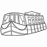 Canal Boat Coloring Pages Erie Boats Drawing Steamboat Colouring Sketch Barge Color Bass Projects Try Cruise Ship Printable Getcolorings Template sketch template
