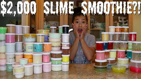 2 000 Famous Slime Shop Slime Smoothie Insane Youtube