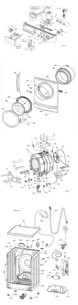 repair hotpoint washing machine wfp diagram spare parts