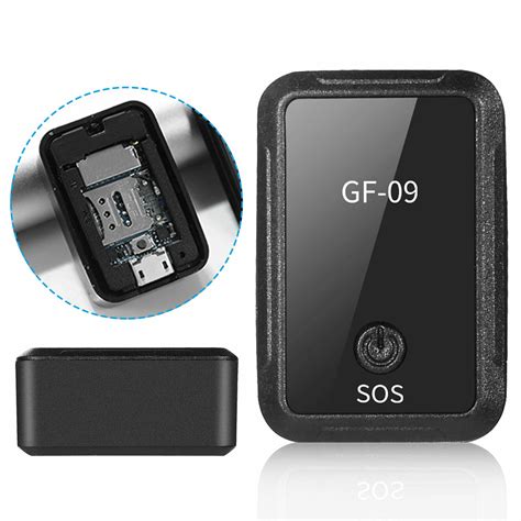 gf mini magnetic gps tracker realtime remote recording sos car tracking device  ebay