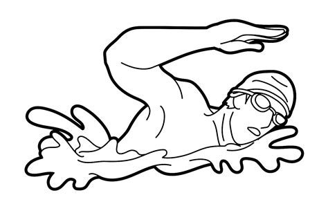 coloring pages  swimming
