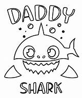 Shark Baby Papai Atividade sketch template