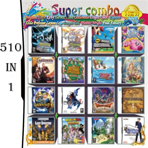 Ds Games Yeryes 510 Games In 1 Nds Cartridge Pack Card Compilations