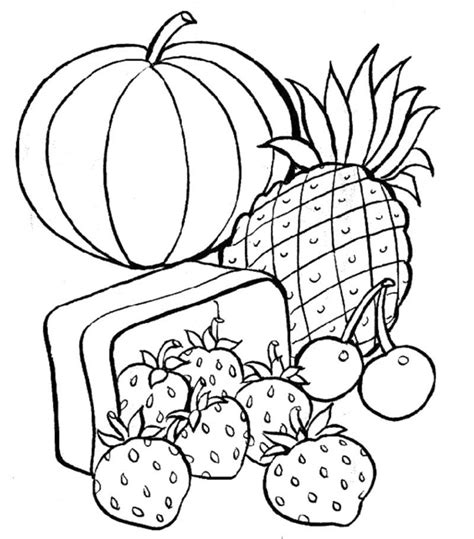healthy food coloring sheets coloring home