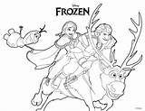 Coloring Kristoff Olaf Ana Print Pages Color Frozen Hellokids Online sketch template