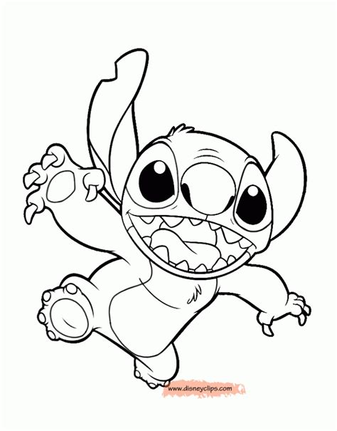printable stitch coloring pages dqfk
