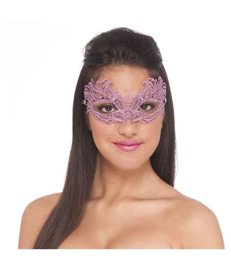 Pink Lace Masquerade Womens Eye Mask Masks