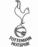 Tottenham Crest Hotspur Topcoloringpages Crests Fc sketch template