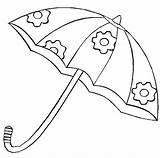 Paraguas sketch template