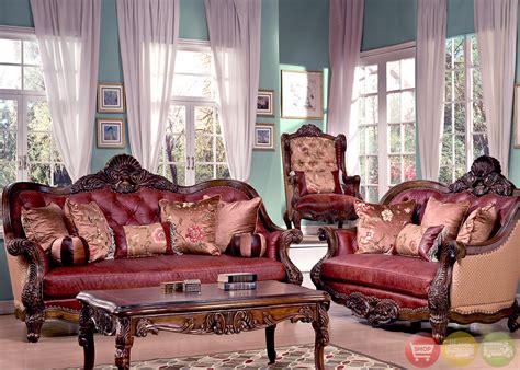 traditional luxury leather formal living room sofa set hd