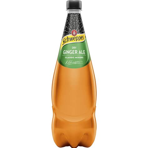 schweppes dry ginger ale soft drink classic mixers bottle  woolworths