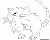 Pokemon Raticate Coloring Pages Lineart Gerbil Lilly Printable Color Book Deviantart sketch template