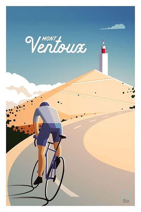 mont ventoux kunstdruck von superchezbro cycling artwork cycling
