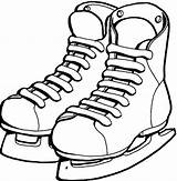 Coloring Ice Skate Skating Shoes Pages Hockey Clipart Skates Shoe Clip Cliparts Printable Colouring Cartoon Kids Skater Color Clipartbest Christmas sketch template