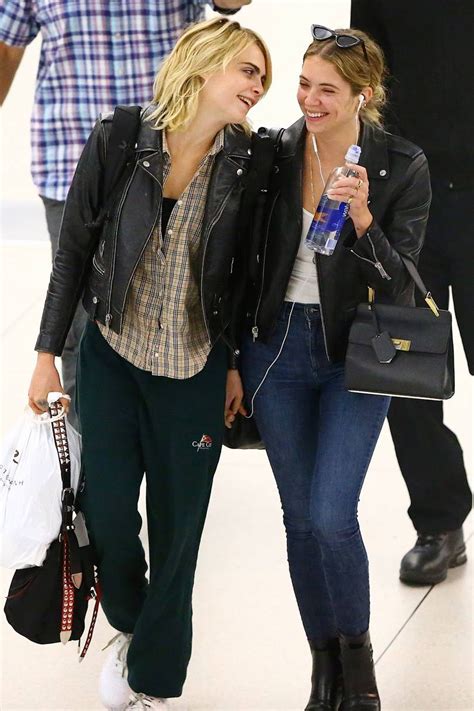 cara delevingne and ashley benson take their airport style