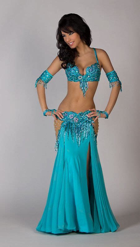 Aqua Sparkle Web100 Belly Dance Outfit Belly Dancer Outfits Belly
