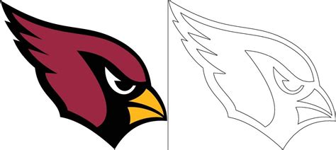 cardinals logo coloring page nfl teams logos nfl logo arizona