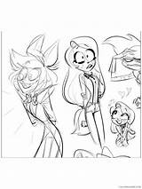 Hazbin Coloring4free Related sketch template