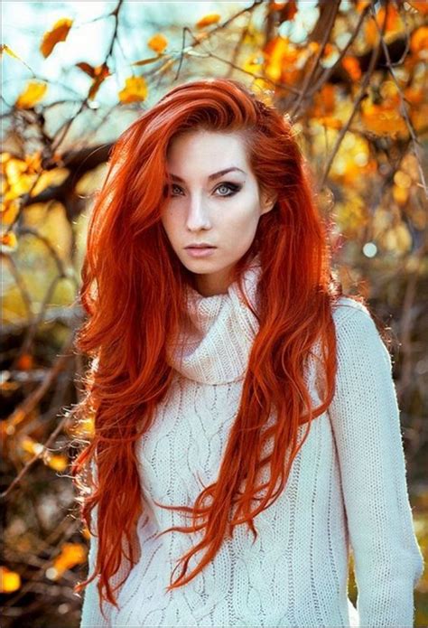 Ravishing Redhead Красно оранжевые волосы Яркие цвета волос Рыжий