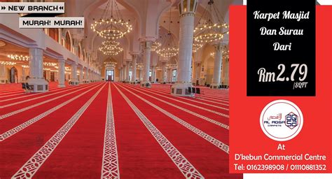 carpets installation pembekal karpet masjid  surau