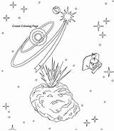 Coloring Comet Pages Solar System Getcolorings Getdrawings sketch template