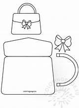 Handbag Coloring sketch template