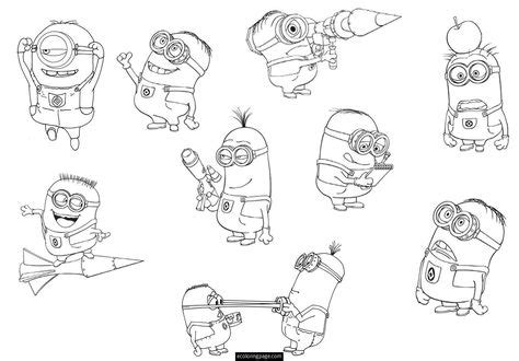 despicable   minions coloring pages printable summer library
