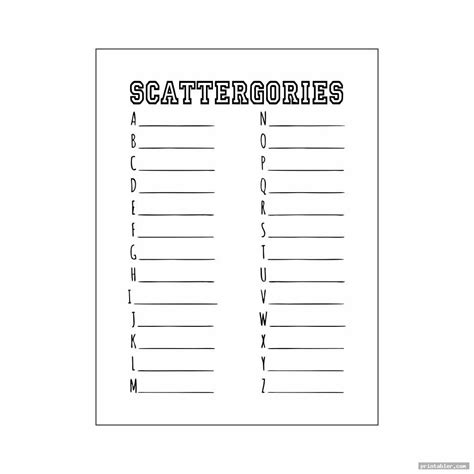 scattergories sheets printable gridgitcom