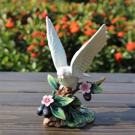 ceramic peace dove bird figurines home decor ceramic pigeons ornament crafts room decoration